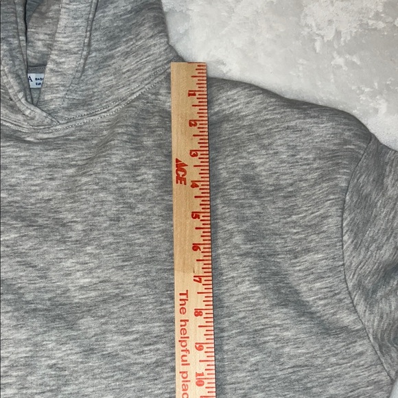 Zara Women’s Gray Relaxed Cropped Hoodie Sweatshirt SZ Small - Picture 10 of 11